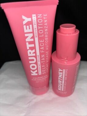 Kourtney Self-Tan Face Lotion & Drops Set - Pink